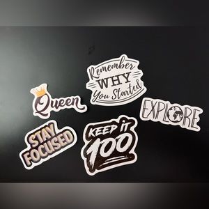 Assorted affirmations for self love and self esteem - 5pcs